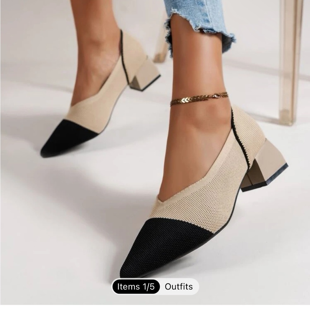 Two tone heels